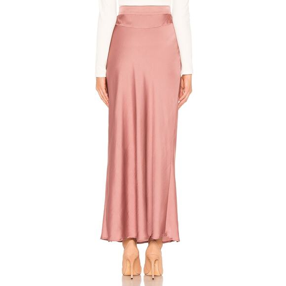 Free People Normani Bias Midi Slip Skirt in Dusty Mauve Pink | Size 12 - Picture 2 of 9